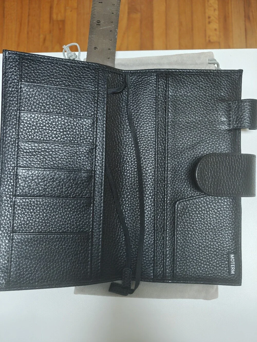 Moterm Black Pebbled Leather Hobonichi Cover
